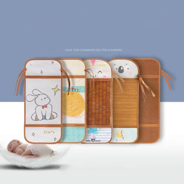 マルチマット ベビーカーシート チャイルドシートマット 35*75cm ベビーカーマット 涼しい 天然素材 リバーシブル 暑さ対策 快適 オールシーズン 夏対策 両面用 かわいい 洗える プレゼント ベビーカーアクセサリー 退院 出産祝い ギフト ひんやり