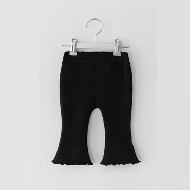韓国子供服 キッズ レギンス 7分丈 スパッツ 裾フリル 子供服 女の子 女児 ガール...