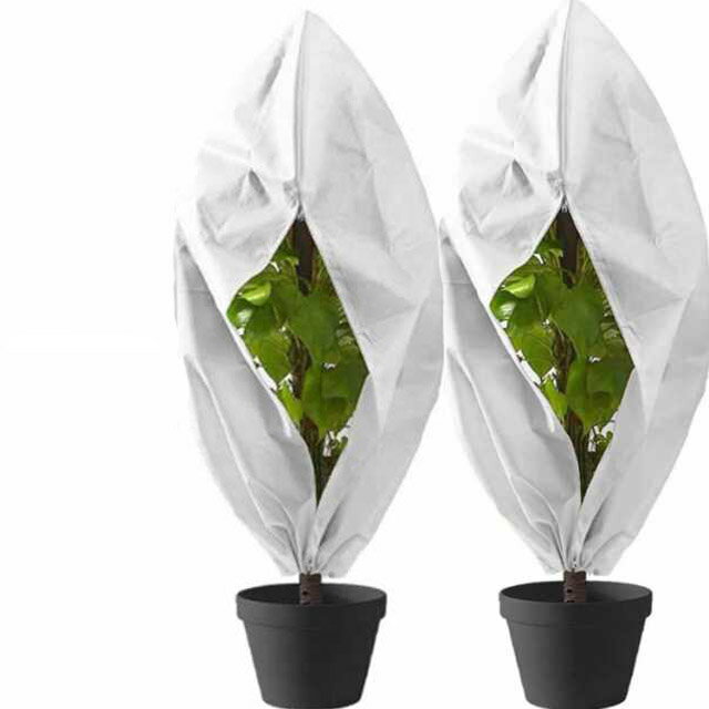 植物 保護カバー 不織布 植物防寒カバー 植物保温ネット 霜 雪 風 虫害対策 巾着式...