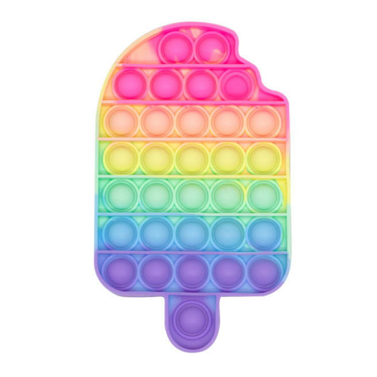 プッシュポップ プッシュポップバブル 知育玩具 子ども 大人 知育おもちゃ ストレス解消 スクイーズ玩具 減圧グッズ タイダイ カラフル pop おもちゃ シリコン 軽量 携帯 洗える お風呂 かわいい 円形 四角形 恐竜 アイスクリーム ハート 果物 ギフト 送料無料 2