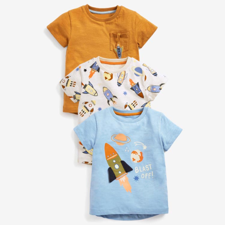 半袖tシャツ キッズ トップス ベビー 男の子 Tシャツ カットソー 110 ティーシャツ Tシャツ 半袖 子供服 ボーイズ ラウンドネック プリント 薄手 送料無料 90 100 120 130 半袖