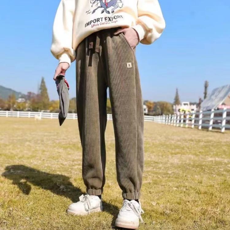 2枚 裏起毛スウェットパンツ ジョガーパンツ サルエルパンツ キッズ 長ズボン 春秋...