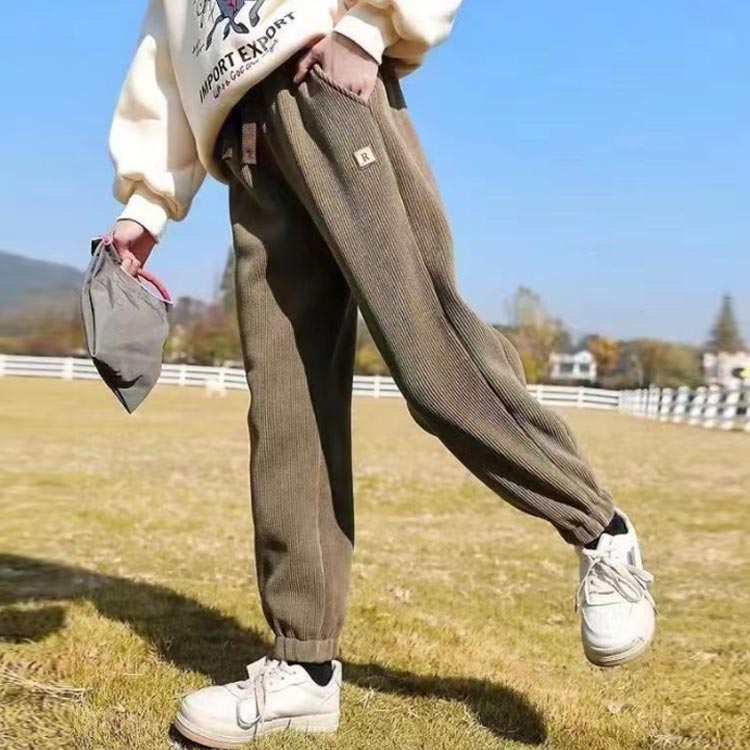 2枚 裏起毛スウェットパンツ ジョガーパンツ サルエルパンツ キッズ 長ズボン 春秋...
