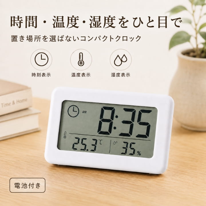 楽天市場】小さい時計（置き時計・掛け時計｜インテリア・寝具・収納
