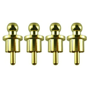 RCAキャップ RCA端子キャップ RCAカバー RCA端子カバー RCAプロテクター 24K 金メッキ センターピン着脱可能 A 4個セット 送料無料