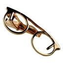 メガネ ネクタイピン ネクタイピン ユニーク めがね メガネ 眼鏡 赤銅色 A 送料無料
