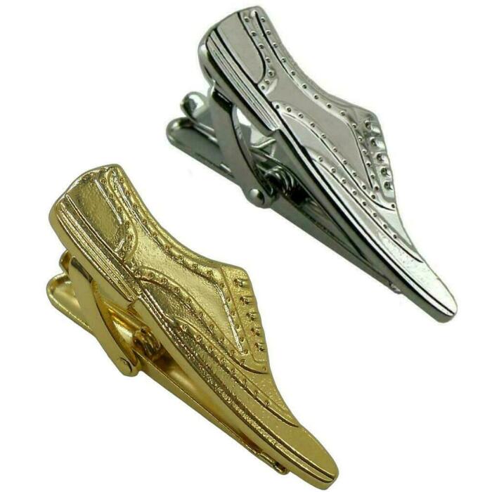 ネクタイピン ユニーク シューズ くつ クツ 靴 シルバー ゴールド 送料無料