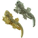 ネクタイピン ユニーク とかげ トカゲ 蜥蜴 いもり イモリ やもり ヤモリ 動物 シルバー ゴールド 送料無料