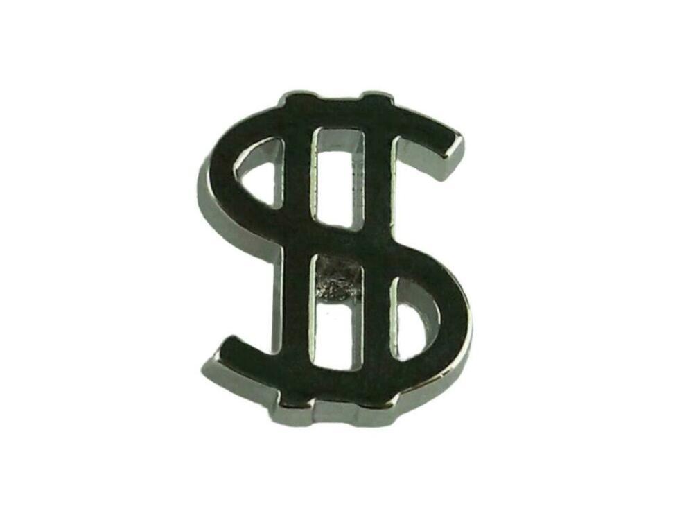 ピンバッジ ピンズ ラペルピン ブローチ ドル ドル記号 Dollar シルバー 送料無料