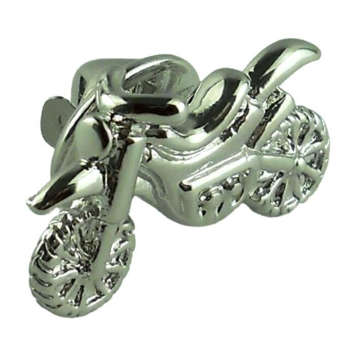 ピンバッジ ピンズ ラペルピン ブローチ バイク オートバイ 乗物 C シルバー 送料無料