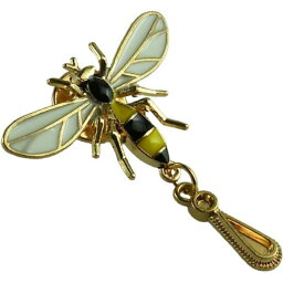ピンバッジ ピンズ ラペルピン ブローチ はち ハチ 蜂 虫 昆虫 D ゴールド カラー 送料無料