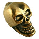 ピンバッジ ピンズ ラペルピン ブローチ ドクロ 髑髏 スカル skull 頭蓋骨 C 赤銅色 ブロンズ&ブラック 送料無料