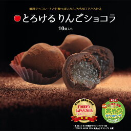 とろけるりんごショコラ 10個入 チョコレート ショコラ トリュフ 生チョコ 生チョコレート バレンタイン 贈り物 お土産 スイーツ 大人 ギフト プレゼント お取り寄せ りんご アップル 洋菓子 内祝い お礼 結婚祝い 出産祝い お歳暮 お年賀