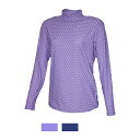 アプルラインド公式 スポーツウェア ハイネック プリント レディース 長袖 UVカット インナー アウター 接触涼感素材 機能性素材 吸汗 速乾機能 温度調節 ...