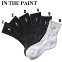IN THE PAINT インザペイント ショートソックス バスケットソックス cbs(itp730a) 2502bwtk