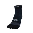 RETO 5 FINGER RUNNING SOCKS レト ランニングソックス 5本指 ブラック IDATEN コラボ(retorun5blk)