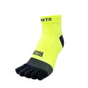 RETO 5 FINGER RUNNING SOCKS レト ランニングソックス 5本指 イエロー IDATEN コラボ(retorun5yel)