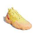 アディダス トレイヤング 3 adidas TRAE YOUNG 3 メンズバスケットボールシューズ バッシュ スニーカー IE2706 24q1adbb トレイ ヤング 3 TRAE YOUNG 3 メンズバスケットボールシューズ トレイ・ヤングとのコラボで生まれたシグネチャーシューズ。 次の目標に向かって進もう。トレイ・ヤングとアディダス バスケットボールが手掛けるシグネチャーシューズから、フューチャリスティックなモデルが登場。トレイのユニークなセンス、観客を魅了する素晴らしさ、そして未来的で表現豊かなプレースタイルをセレブレートした一足。自由自在な動きと安定性という、彼のスーパースターとしての地位を揺るがないものにした2つの要素を追求した作り。ミッドソールに配したコンポジットフォームが、トップスピードでの爆発的な動きを可能にすると同時に、アシンメトリーのトルションシステムが、カットや仕掛けるときにサポート力を発揮。さらに、メッシュアッパーの適所に配置したエンジニアドゾーンが通気性を最大限に高めてくれるから、トレイのように全クォーターでパワフルにプレーできる。 レギュラーフィット シューレースクロージャー テキスタイルアッパー テキスタイルライニング トルションシステム コンポジットフォームミッドソール ラバーアウトソール 商品番号：IE2706 色：アシッドオレンジ/スパーク/プリラブドスカーレット