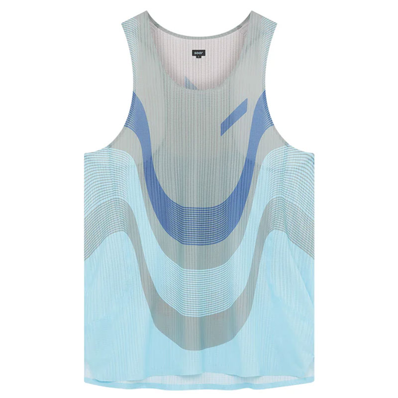 Other - SOAR Running Mens RACE VEST 2.0 Grey Light Blue メンズランニングウェア 2026SS wsom(ss26sv7mblu)