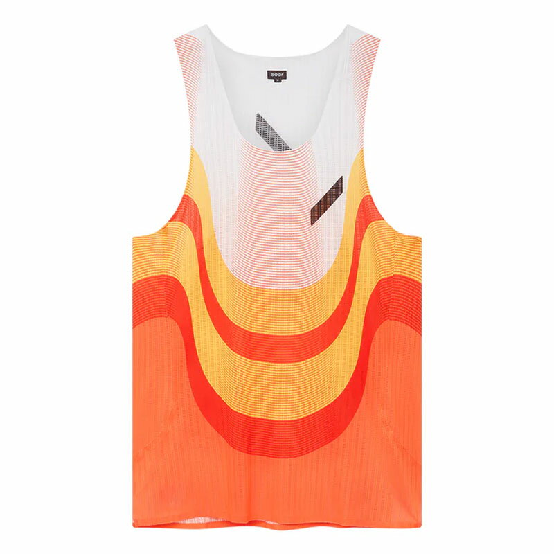 SOAR Running Mens RACE VEST orange red white メンズランニングウェア 2025AW wsom(aw25sv7morangeredwhite)
