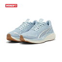 プーマ ベロシティ ニトロ 3 ウィメンズ PUMA VELOCITYNITRO 3 WOMEN'S ウィメンズ ランニングシューズ 377749-04 レディース 女性用 24sppmr トレーニング&ジム スニーカー ヴェロシティニトロ3 24sppmr ヴェロシティ ニトロ 3 ウィメンズ VELOCITY NITRO 3 WOMEN'S メンズランニングシューズ 【商品情報】 「誰もが弾む、ブレない厚底」をテーマにしたプーマ ヴェロシティ ニトロ 3。 爆発的なスピードを提供するNITRO FOAMと安定性、耐久性を与えるPRO FOAM LITEを組みわせることで、弾むようなライド感を感じらながらもブレずに安定した走りを実現します。アッパーは、通気性の高いエンジニアードメッシュをPWRTAPEで補強。かかとのロールカラー構造は、快適さとフィット感を高めてくれます。アウトソールには、耐久性の高いラバーを使用しており、様々な路面でトラクションを発揮。すべてのランナーにスムーズな履き心地と最適なクッショニングを提供します。 【特徴】 ・NITRO FOAM: 「軽量パッケージ」で優れた応答性とクッション性を提供する高度なテクノロジー ・PRO FOAM LITE: 安定性と耐久性を提供するEVAミッドソールフォーム ・ロールカラー構造: かかと部分をフォームで補強し、快適さとフィット感を提供 エンジニアードメッシュ: 通気性を考慮して設計され、PWRTAPEで補強されたプレミアム素材。・PUMAGRIP: アウトソールに施された耐久性の高いラバーで様々な表面でトラクションを発揮します。 【詳細】 ・安定したTPUヒールスポイラー ・クッションレベル:ミディアム ・レースアップ式 ・かかと-つま先の高低差 (ドロップ)：8 mm ・プロネーションタイプ：ニュートラル ・カラー：ターコイズサーフ/グレイフォグ ・原産地： 中国