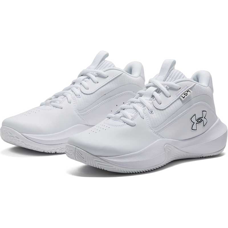 UA ロックダウン7 AP GS UA LOCKDOWN 7 AP GS 3028801-100 アンダーアーマー ジュニア バスケットボールシューズ バッシュ 24fauabb(3028801100)