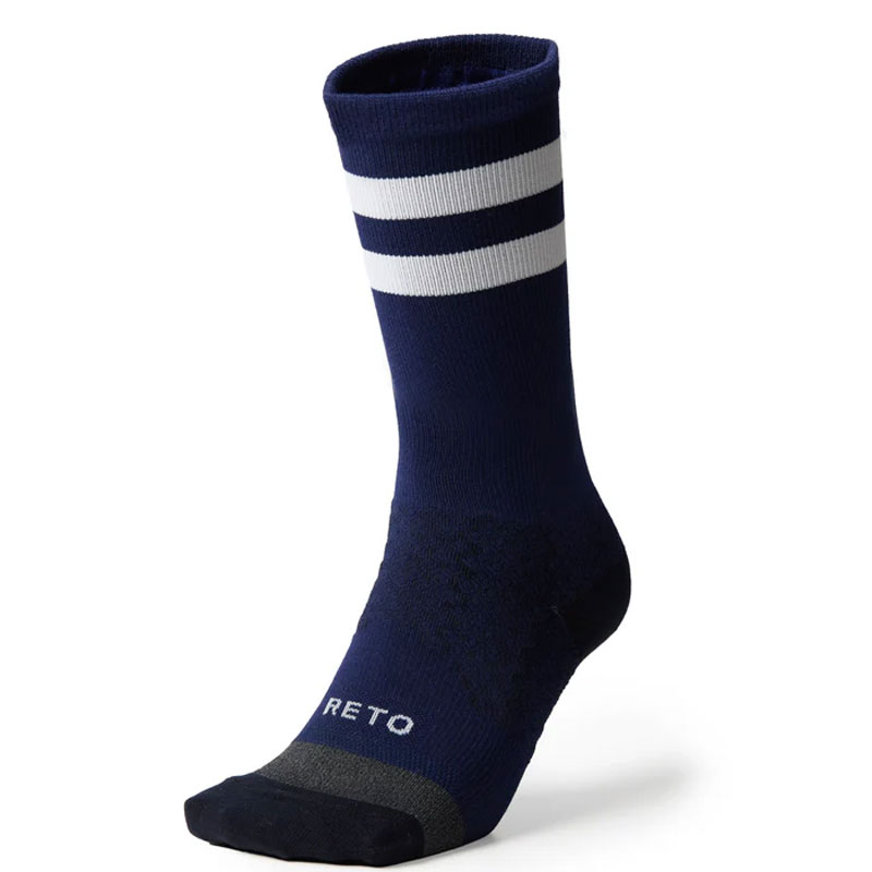 樂天商城 - RETO RUNNING SOCKS MIDDLE LENGTH ver.1.5 レト ミドルランニングソックス ネイビー(retomid15nvy)