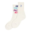IN THE PAINT インザペイント SOCKS バスケットボールソックス 2025SS(itp2531601) 2502wbk 返品交換不可