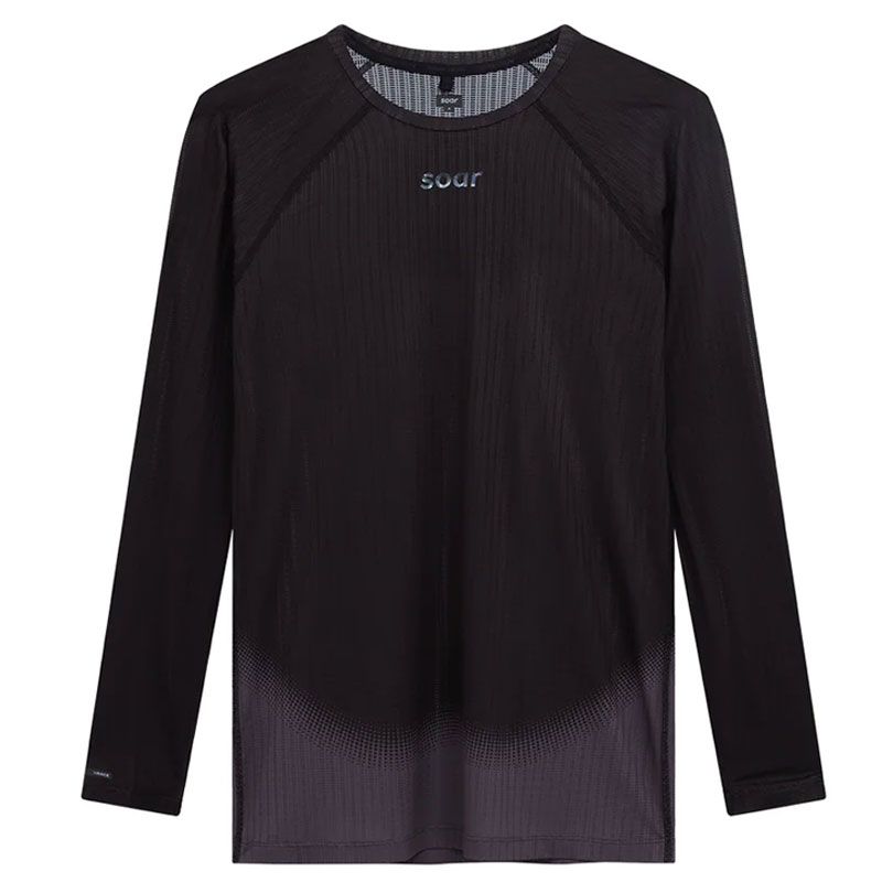 SOAR Running Mens RACE BASE black grey メンズランニングウェア 2025AW wsom(aw25sbl2mblackgrey)