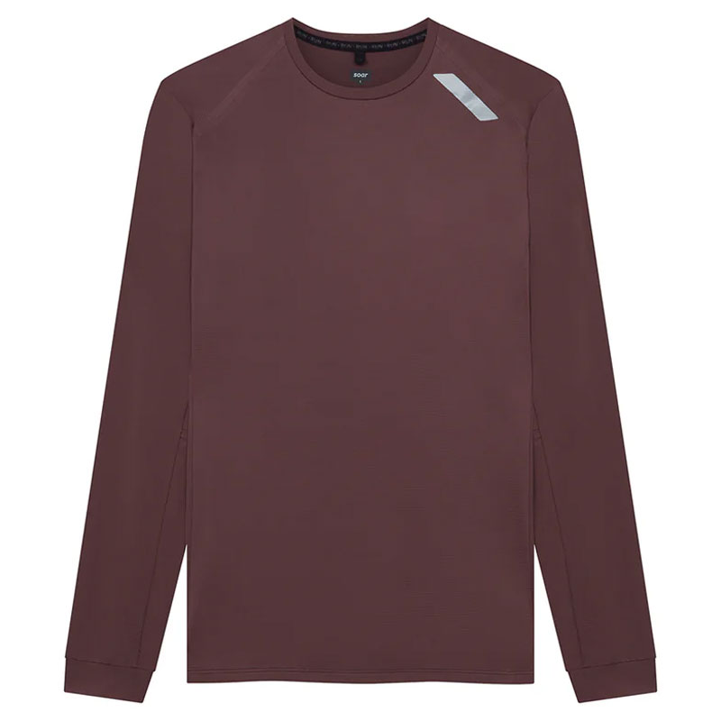 SOAR Running Mens Long Sleeve Tech T darkgrey メンズランニングウェア 2025AW wsom(aw25sls4mdarkgrey)