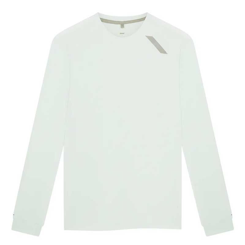 SOAR Running Mens Long Sleeve Tech T Ice Blue メンズランニングウェア 2024FW wso(sls4mibl)