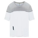 SOAR Running Mens Printed Tech T White Black Stripe メンズランニングウェア wsom(ss25st3mwhtblk)