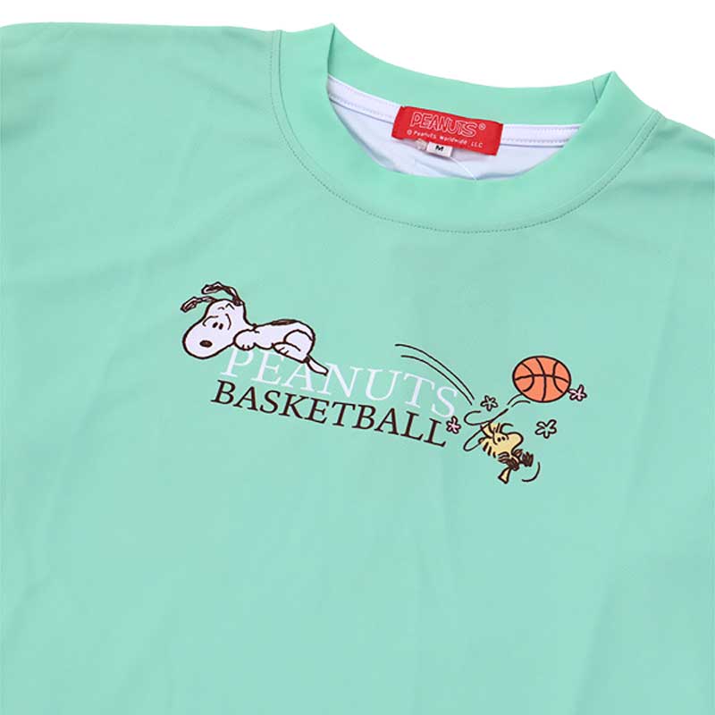 BALLLINE ボールライン スヌーピー PEANUTS 昇華ロングスリーブシャツ バスケットボールウェア 2024FW wba(pnu6630apgreen) オンライン限定 返品交換不可 2502bwtk