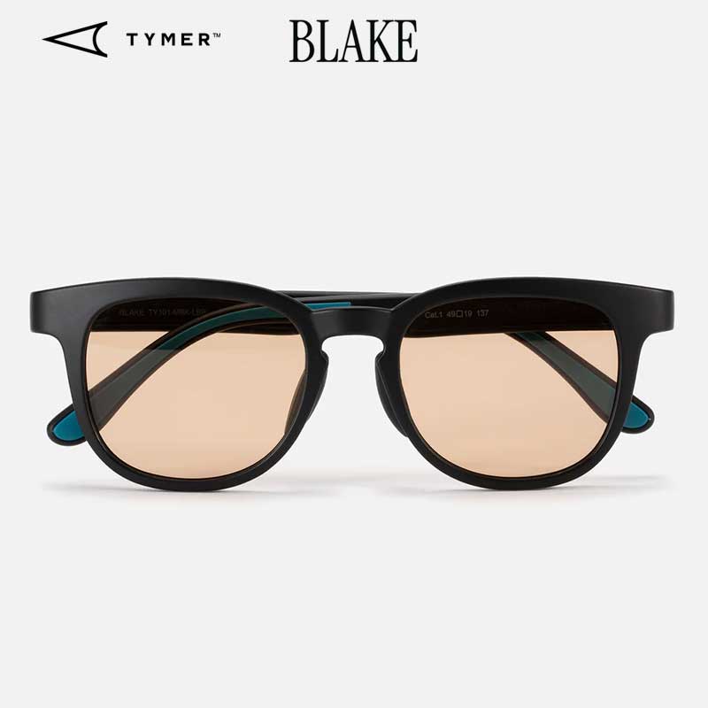 サングラス TYMER タイマー BLAKE ブレイク Matt Black/Light Brown TY101-MBK-LBR スタンダードレンズ 日本代理店正規品(ty101-mbk-lbr)