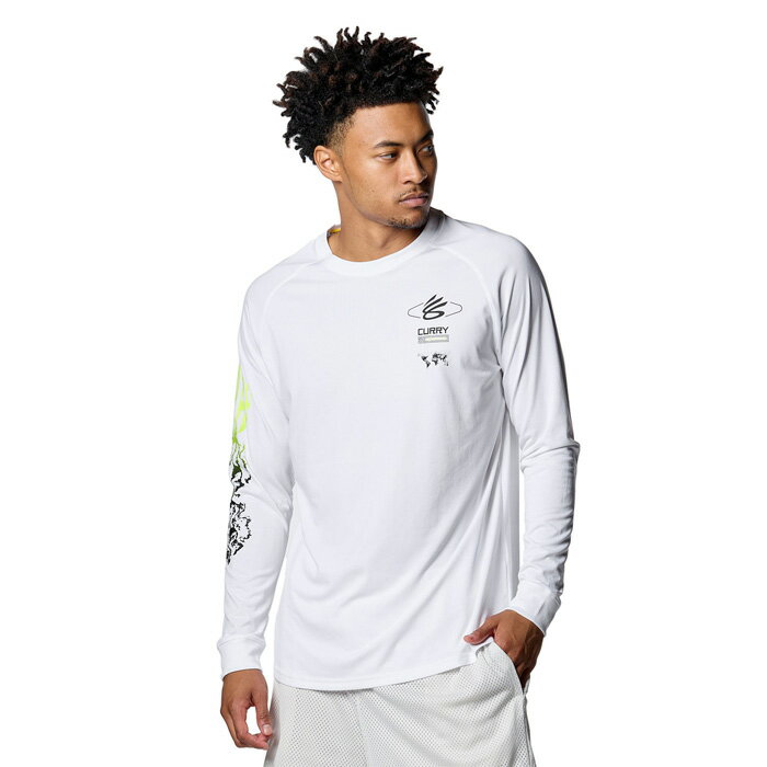 樂天商城 - UNDER ARMOUR アンダーアーマー CURRY カリー テック グラフィック L/S Tシャツ バスケットボールウェア 2024FW wua(1388346100) オンライン限定 返品交換不可 2502bwtk