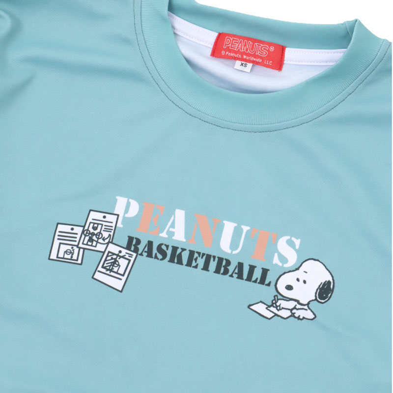 BALLLINE ボールライン スヌーピー PEANUTS 昇華ロングスリーブシャツ バスケットボールウェア 2025FW wba(pnu6728mgrn) オンライン限定 返品交換不可 2502bwtk