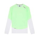 SOAR Running Mens LS Printed Tech T 私たちのLong Sleeve Tech Tは、超軽量で通気性に優れ、すっきりとしたシルエットと着やすさを実現しています。 羽のように軽いリサイクル・メッシュを採用し、トレーニング・ワードローブの土台となる理想的な一着を作り上げました。 ボンデッドシームを使用した4パネル構造により、擦れる可能性のある部分を少なくすることに成功しました。 糸にポリウレタンを加えることで、伸縮性を確保しランニングフォームが制限されることがなく、最初の1マイルを走ったときと同じように最後の1マイルも快適なランを保証します。 夕暮れ時も視認性があるように、特徴的な反射ディテールを施し、臭いを抑える抗菌加工を施した私たちの自信作です。 SOAR Running　SOARRunning ソアーランニング ランニングウェア マラソンウェア ランニング マラソン ロンT 長袖シャツ ロングスリーブシャツ 軽量 通気性