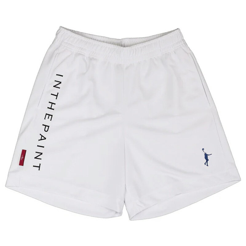 カーマイン＆インディゴ ショーツ [膝上ショート丈] インザペイントの2025FWのCARMINE/INDIGOシリーズからバスケットパンツがリリース。 カーマイン(洋紅色)とINDIGO(藍色)をカラーリングに取り入れたシンプルなデザイン...