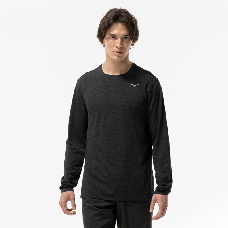 ミズノ クイックドライTシャツLS M メンズランニングウェア MIZUNO 2025AW wmim(j2mac52009)