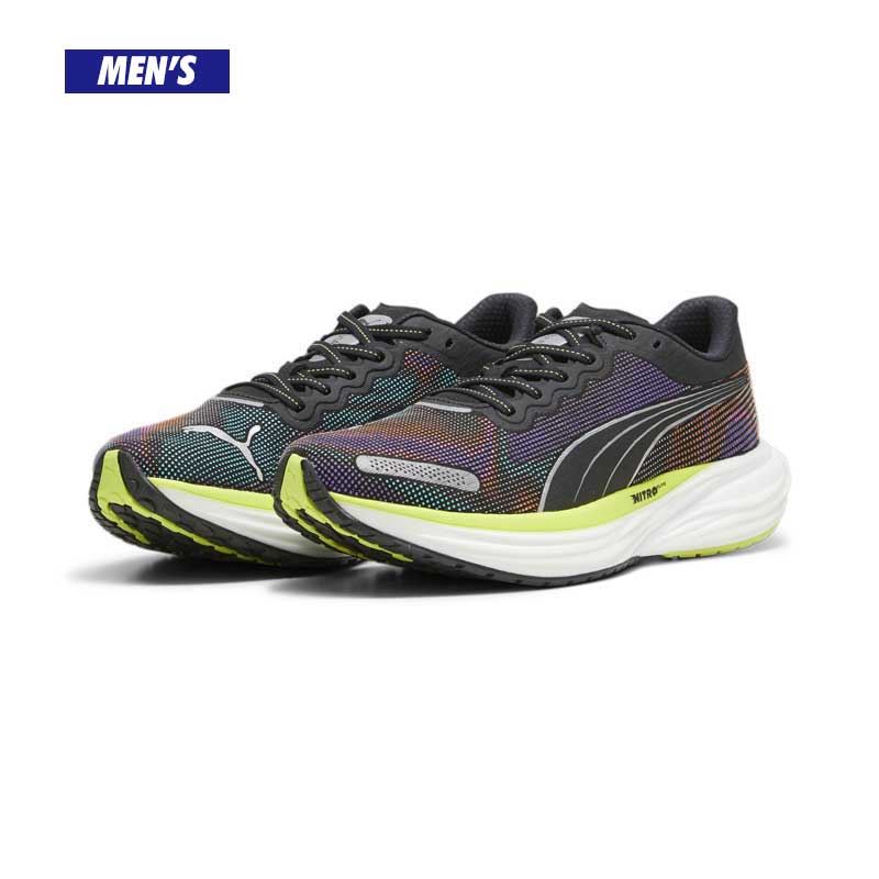 プーマ ディヴィエイト ニトロ 2 サイケデリック ラッシュ PUMA DEVIATE NITRO 2 PSYCHEDELIC RUSH メンズ ランニングシューズ 380076-01 24sppmr(38007601) 2401stk 24nptk