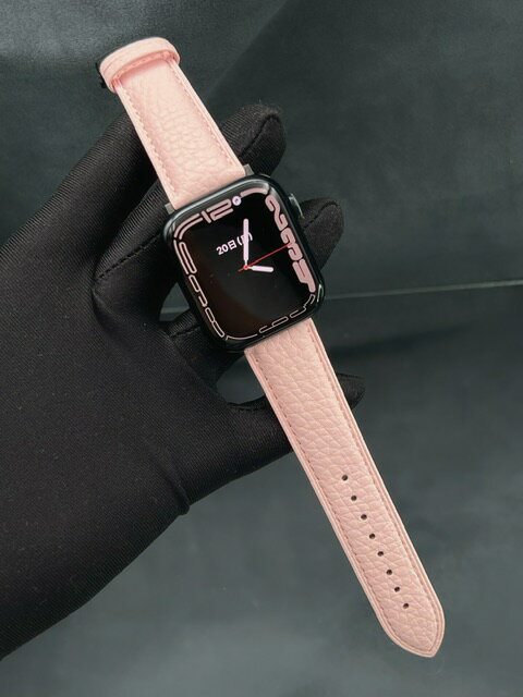 ピンク 本革 トゴ レザー ベルト バンド アップルウォッチ 49mm 41mm 45mm 40mm 44mm 38mm 42mm シリーズ9 applewatch シリーズ8 ウルトラ シリーズ7 SE シリーズ6 シリーズ5 シリーズ4 シリーズ3