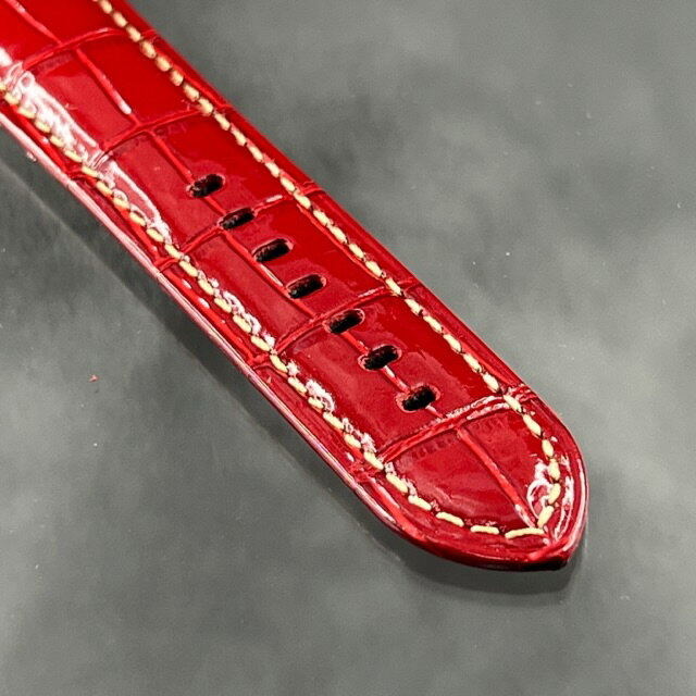 極太 本革 牛革 レッド ベルト バンド ハイエンドバックル付き パネライ panerai ラグ幅24mm ラグ幅22mm ステンレスチューブ入り