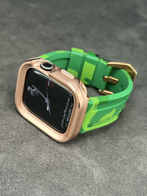 アップルウォッチ アルミニウム ケース ラバー バンド セット 49mm 45mm 44mm