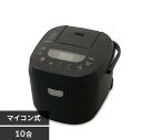 アイリスオーヤマ ジャー炊飯器10合 RC-ME10-B ブラック 0501-4967576543163-ds -お取り寄せ品-