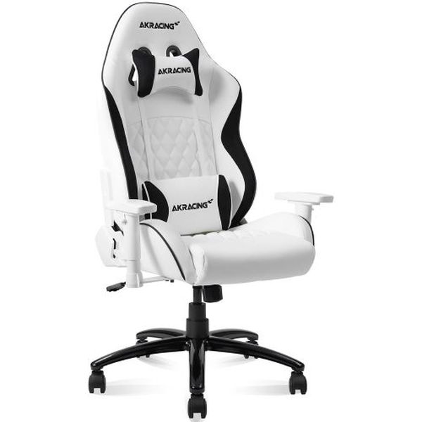 ティーン向けゲーミングチェア AKRacing Pinon Gaming Chair White ホワイト 4549584344583-ds メーカー直送【代引・日時指定・キャンセル不可・北海道沖縄離島配送不可】 [2]