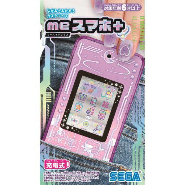 【新品未開封品 大特価品】meスマホ＋ エモきゅんパープル セガ フェイブ 160メニュー50アプリの本格的なスマホ体験を楽しめるスマホトイ！ おもちゃ こども 子供 ゲーム 6歳から 4979750818516のサムネイル