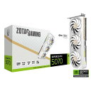 ZOTAC グラフィックボード ZOTAC GAMING GeForce RTX 5070 AMP White Edition RTX5070搭載 PCI Express 5.0 x16 メモリ:GDDR7/12GB ZT-5070-12G-APW/ZT-B50700FQ-10P 【交換・返品特別条件あり】 4580624813973