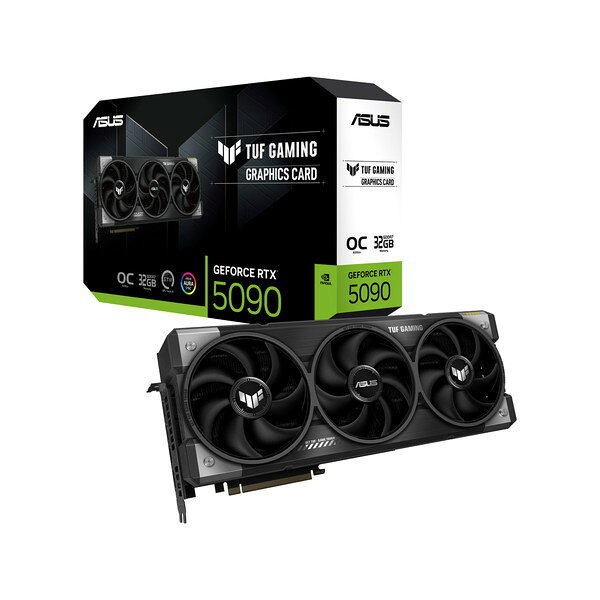 グラフィックボード ASUS エイスース TUF-RTX5090-O32G-GAMING NVIDIA GeForce RTX 5090 PCI Express 5.0 モニタ端子 HDMI2.1b x2 DisplayPort2.1b x3 メモリ GDDR7 32GB 0197105890329