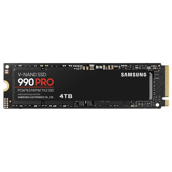 SSD サムスン 990 PRO MZ-V9P4T0B-IT 容量 4000GB M.2 (Type2280) PCI-Express Gen4 V-NAND TLC 読込速度 7450 MB/s 書込速度 6900 MB/s 990 PRO MZ-V9P4T0B-IT 4560441098418