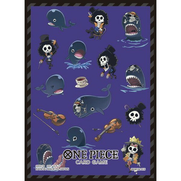 【新品未開封品 大特価品】ONE PIECEカードゲーム オフィシャルカードスリーブ14 B：ブルック＆ラブーン おもちゃ こども 子供 ワンピース バンダイ 4582769966255